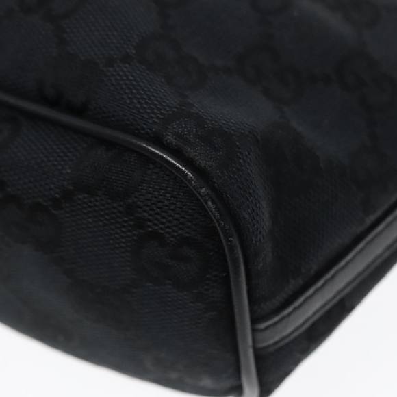 GUCCI GG Canvas Accessory Pouch Black Silver 039 1103 Auth 92636 - Picture 15 of 16